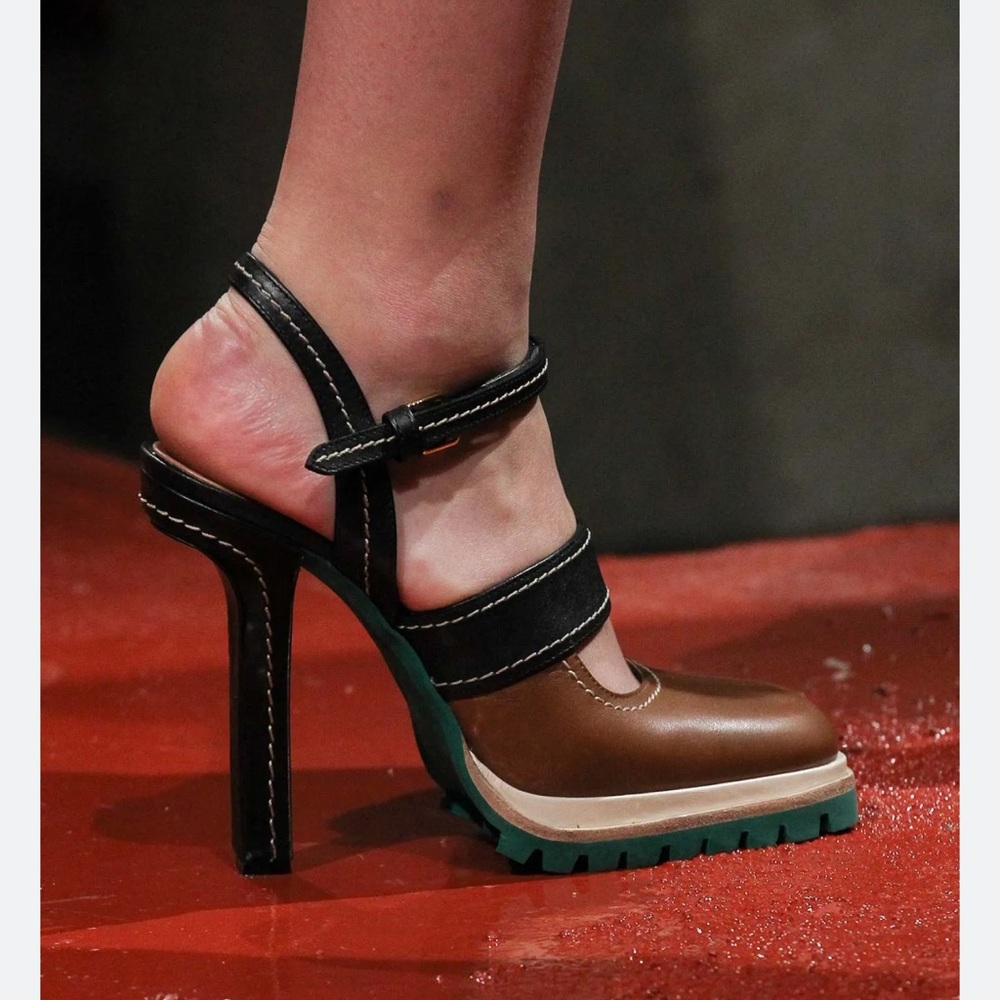 Marni platform heel pump